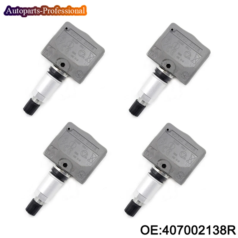 

4 pcs/lot New AutoTPMS Tire Pressure Sensor For Renault Laguna II Laguna II Grandtour 433Mhz 407002138R 8200086582