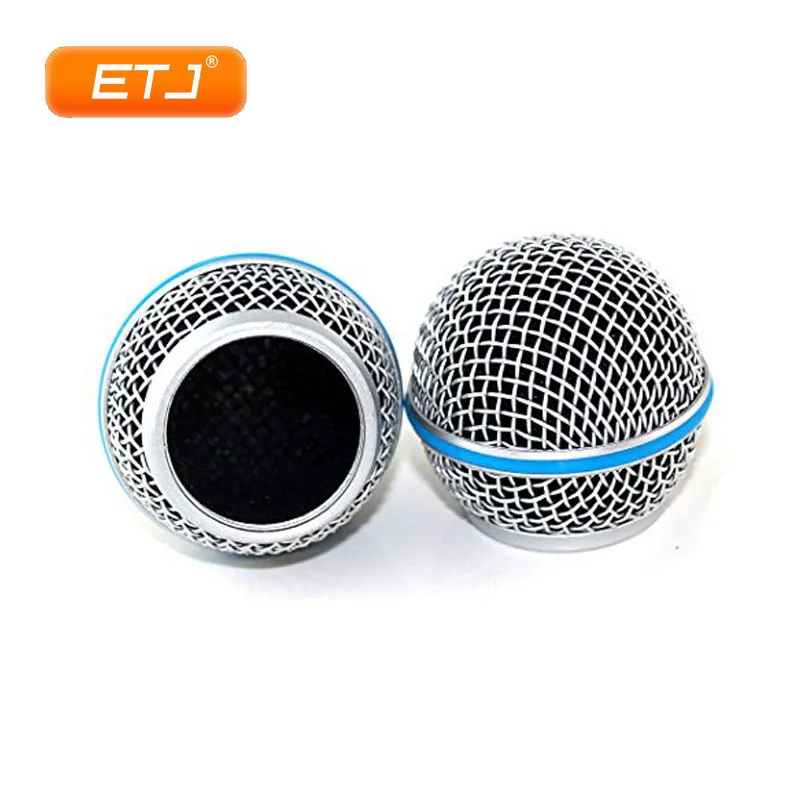 Grade de Malha para Microfone Peças Acessório de Substituição para Cabeça de Bola de Microfone Nova Grelha Metálica Prata - Image 4