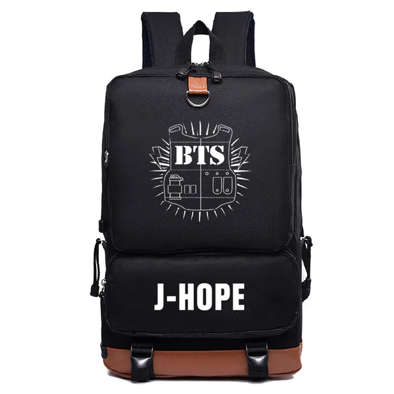 2017 Nuevo BTS Bangtan niños JUNG KOOK JIMIN Mochila Bts de impresión de lienzo Mochila bolsas de la escuela Mochila viaje Mochila para portátil 2017 Nuevo BTS Bangtan niños JUNG KOOK JIMIN Mochila Bts de impresión de lienzo Mochila bolsas de la escuela Mochila viaje Mochila para portátil