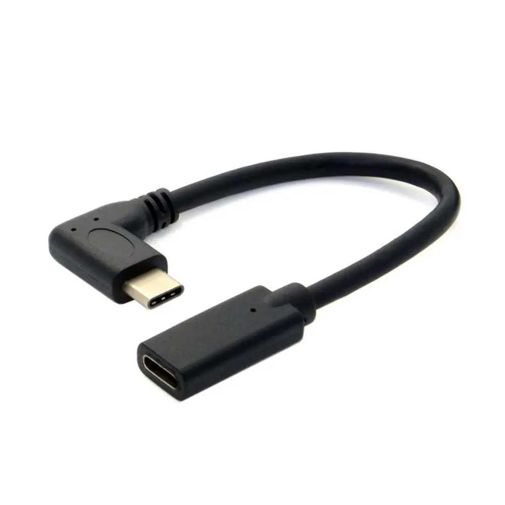 90 Degree Right Angle USB 3.1 Type C Male To Female Extension Data USB-C Cable S08 Drop ship 0.2M 1M | Электроника