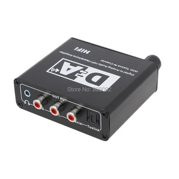 

High Quality Digital to Analog Audio HiFi Head Phone Amplifier Converter Box Toslink Coaxial Mutual Convert