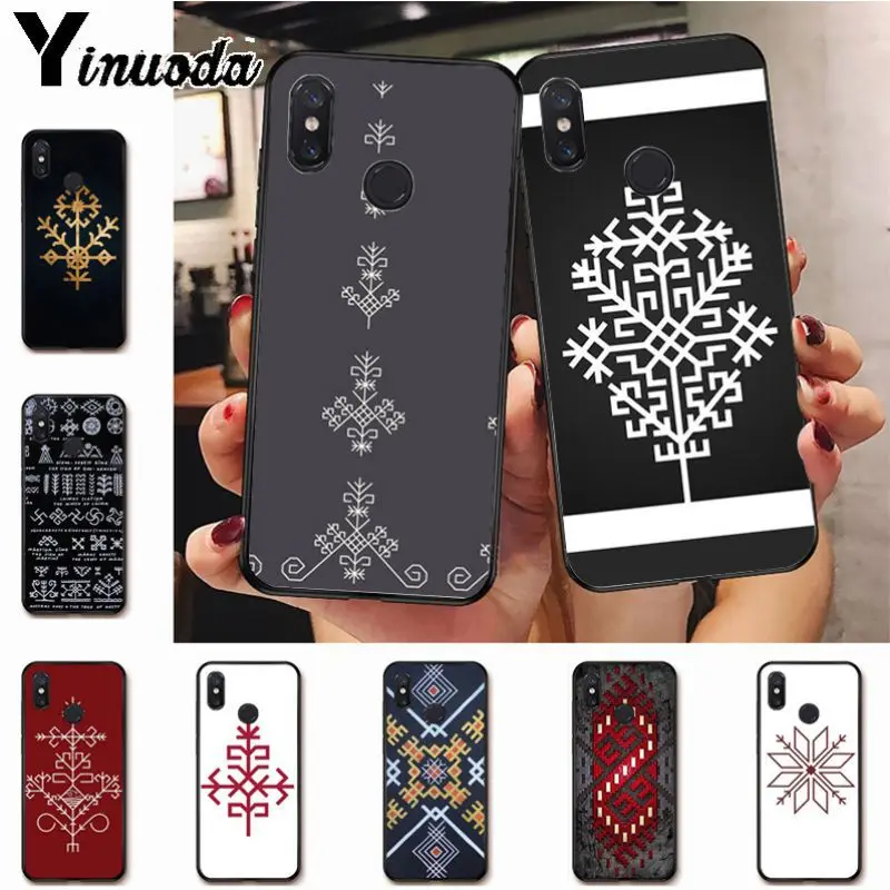 

Ynuoda Latvian Ethnic Sun Tree Luxury Vertical phone case for xiaomi mi 8se 6 note2 note3 redmi 5 plus note5 cover