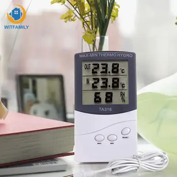 

Digital LCD Thermometer Indoor Outdoor Hygrometer Temperature -50 To 70 Centigrade Thermometer Digitales 12.5 X 7.0 X 1.92cm