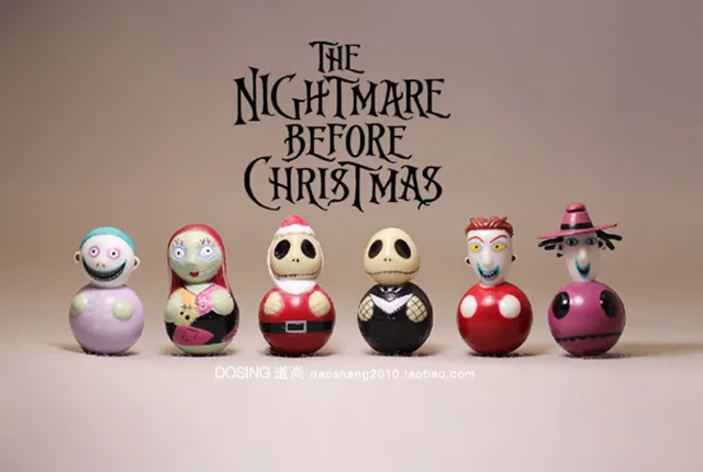Best Offers 6pcs/lot New 3.5CM PVC nightmare before christmas action figures Tumbler Model Toy Jack Best Christmas Gift kid toys Best Offers 6pcs/lot New 3.5CM PVC nightmare before christmas action figures Tumbler Model Toy Jack Best Christmas Gift kid toys