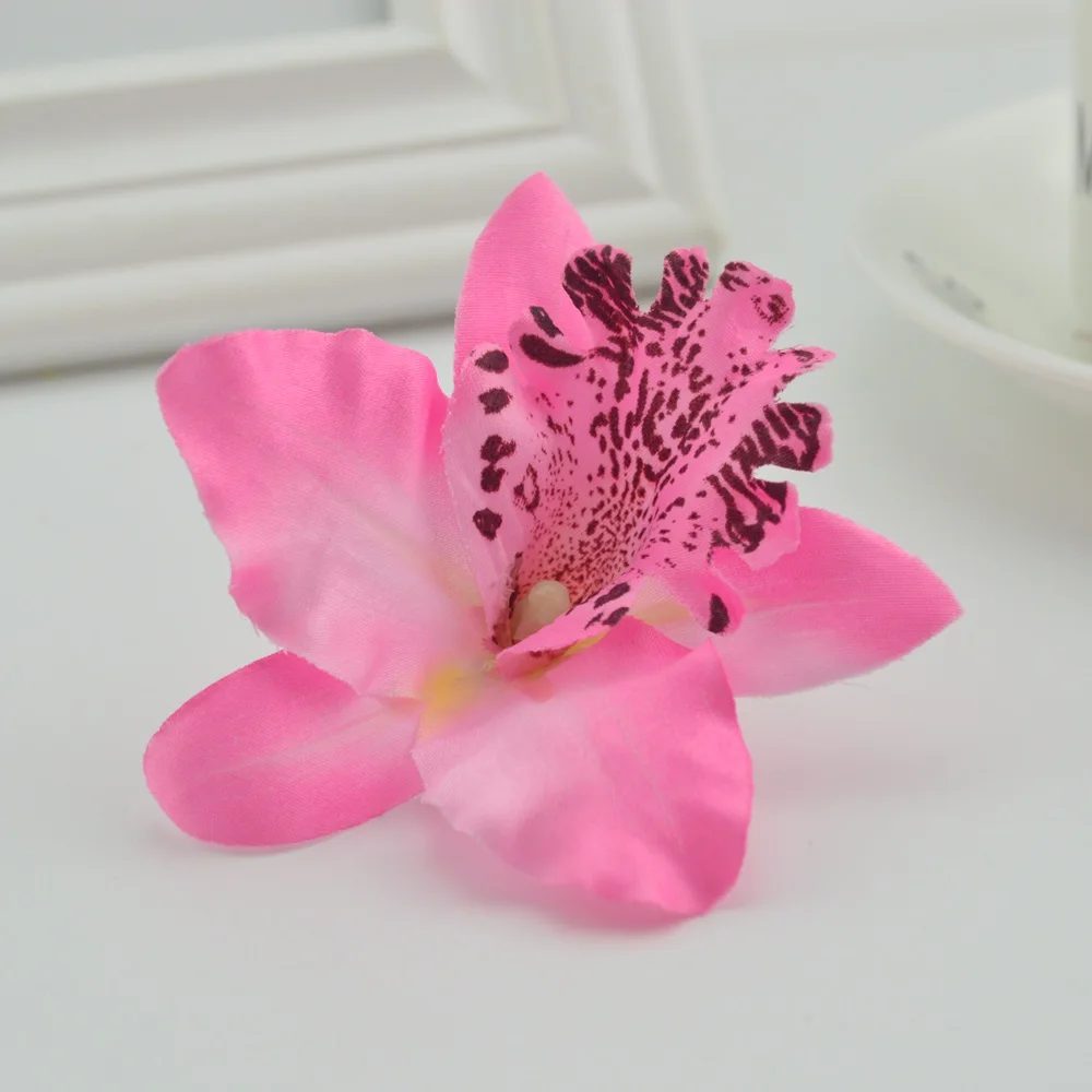 100 шт. Thai orchid дешевые искусственные цветы для дома Свадебное Decora DIY шелка фаленопсис поддельные цветок моделирования бабочки орхидеи