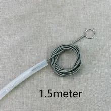 Силиконовый очиститель для пивных труб, воздушный насос, шланг, спиральная Чистящая Щетка 150 см, фильтрующие трубы для 8-10 мм, силиконовая трубка