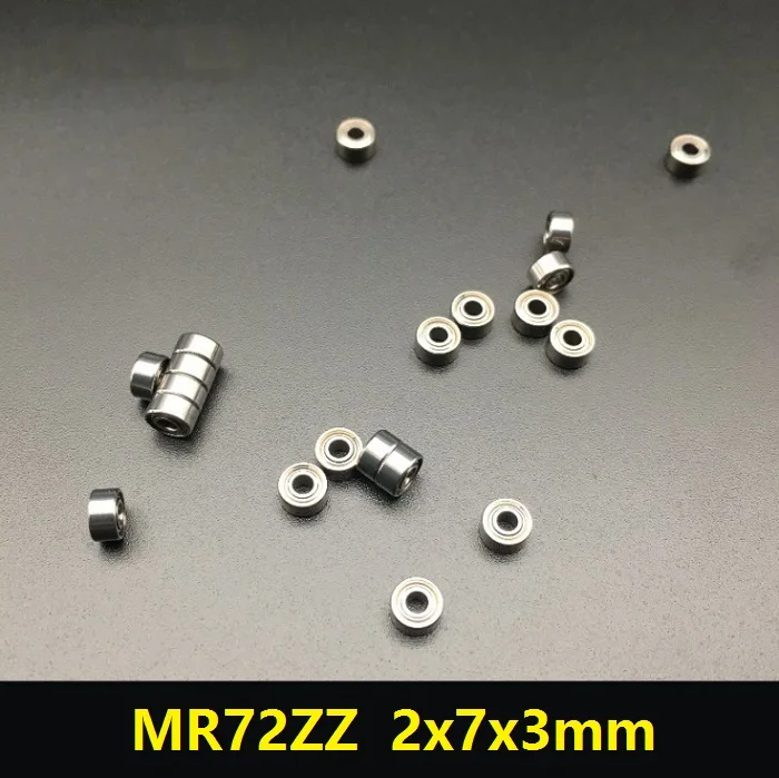 100 шт./лот MR72ZZ MR72 ZZ MR72Z миниатюрный шарикоподшипник 2x7x3 мм радиальный шарикоподшипник 2*7*3 мм
