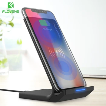 

FLOVEME 5V/2A Wireless Charger For iPhone X 11 8 Plus Qi Wireless Charging Dock For Samsung Galaxy S8 S10 S9 Note 8 USB Charger