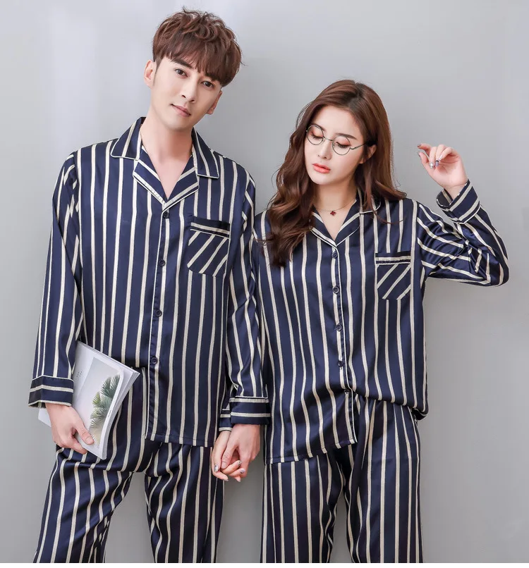 Chinese Men Rayon Pajamas Suit Autumn New Long Sleeve Pyjama Set Casual ...