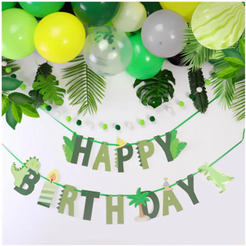 

Dinosaur Party Jungle Party Decoration Dinosaur Decorations Kids Children'S Birthday Party Decoration Garland Banner
