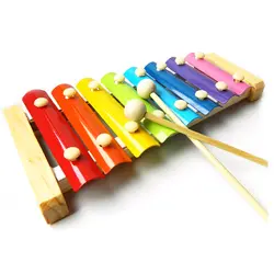 Музыкальные игрушки Ксилофоны мудрость деревянный Musica инструмент xilofone палочки Развивающие игрушки для детские, для малышей Детские