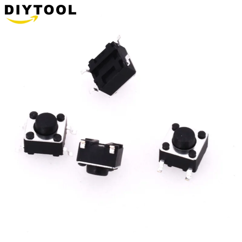 Тактовый кнопочный переключатель для Arduino 4P DIP 6x6x5 мм 50 шт.|Выключатели| |