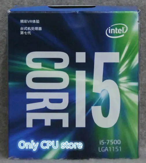 Процессор Intel Core 6 серии I5 7500 I5-7500 процессор в штучной упаковке процессор LGA 1151-land FC-LGA 14 нанометров четырехъядерный