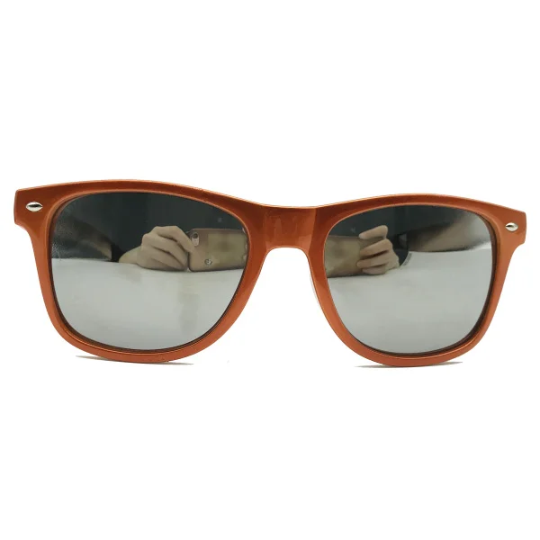 60 пар жемчужных ярких цветов классические солнцезащитные очки Индивидуальные свадебные сувенирные вечерние солнцезащитные очки с зеркальными линзами вечерние сувениры - Цвет: pearl orange