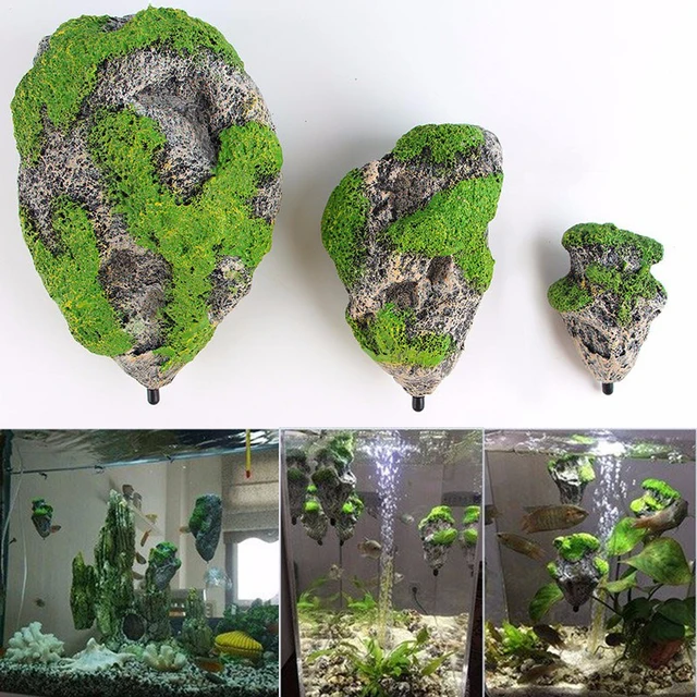 Floating Rock Suspended Artificial Stone Aquarium Decor Fish Tank Decoration Floating Pumice