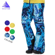 VECTOR Professional Winter Ski Pants Men Warm Windproof Waterproof Snow Skiing Snowboard Pants Outdoor Winter Trousers HXF70016 gsou snow brand ski pants men snowboard pants pofessional skiing pants winter outdoor sport snowboarding clothing snow trousers