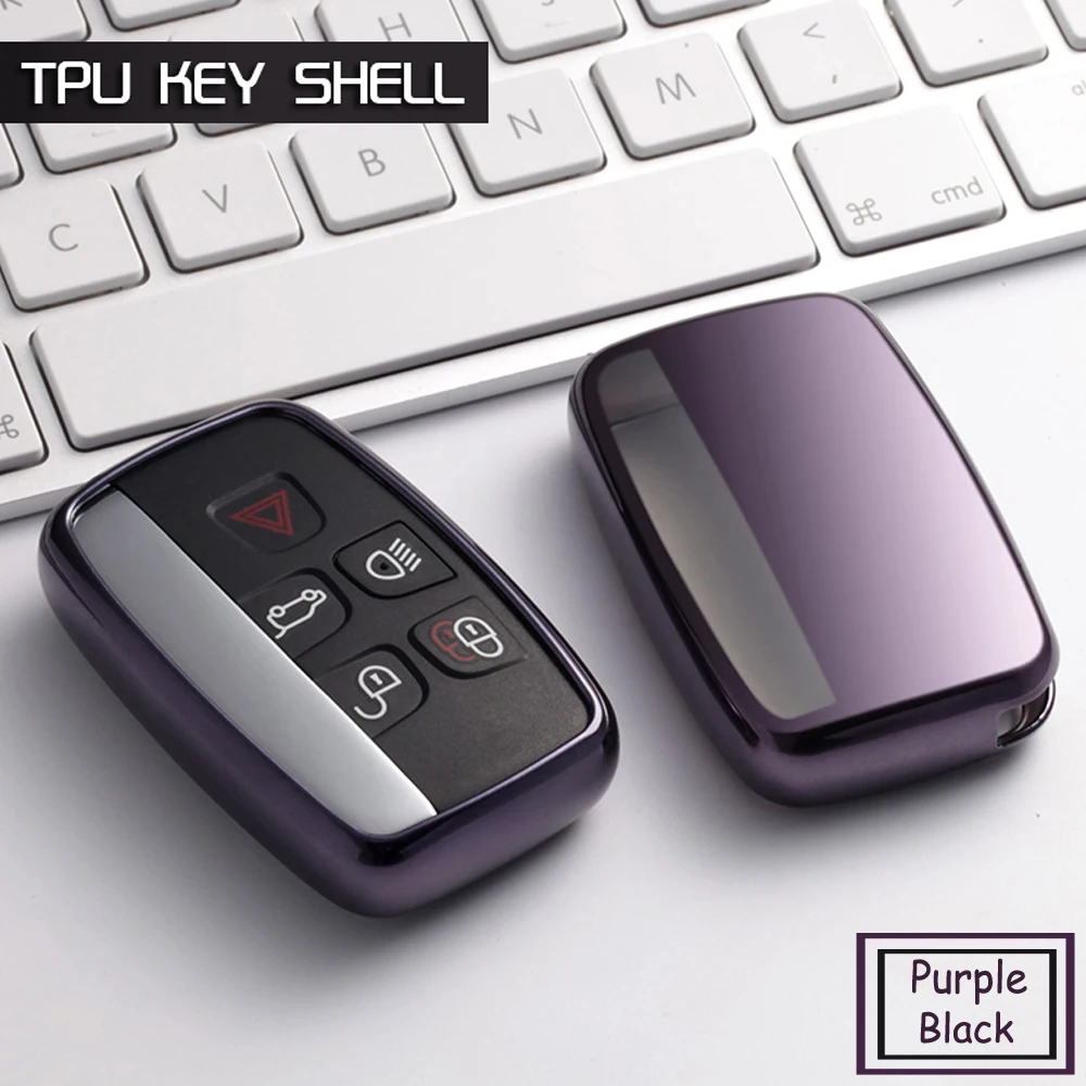 

New TPU Soft car key case cover shell Set Bag Holder For Land Rover Range Rover Sport A9 Discovery 2 3 4 For Jaguar XF A8 A9 X8