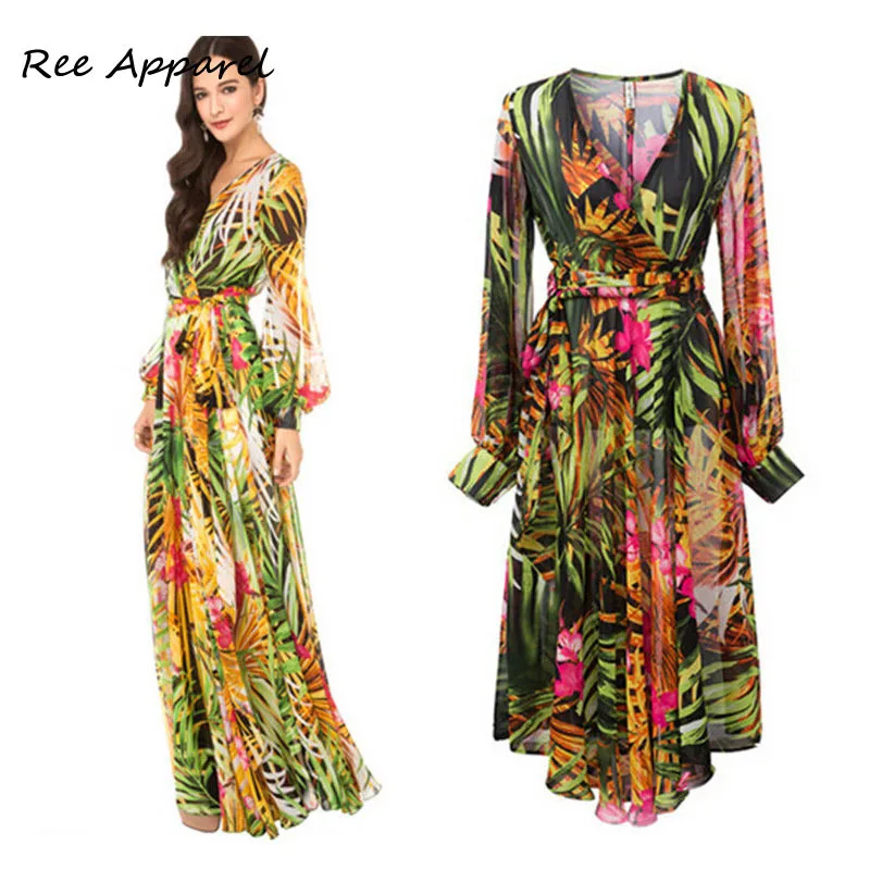 Long summer dresses with long sleeves for women clothing