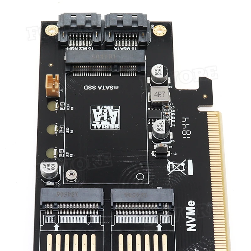 M.2 NVMe SSD NGFF к PCIE 3,0X16 адаптер M Key B Ключ mSATA PCI Express 3,0 NVME m.2 SSD& m.2 AHCI NGFF& mSATA 3 в 1 конвертер