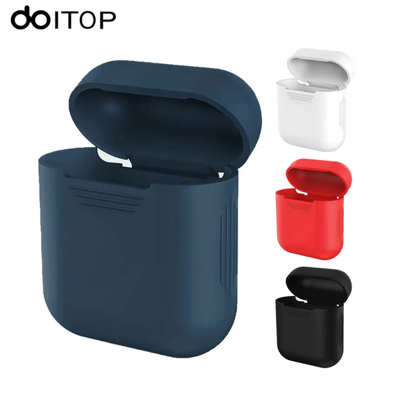 

DOITOP For Apple Airpods Silicone Airpod Case Shell Transparent Ultra Thin Airpods Cover Wireless Bluetooth Earphone Airpod Case