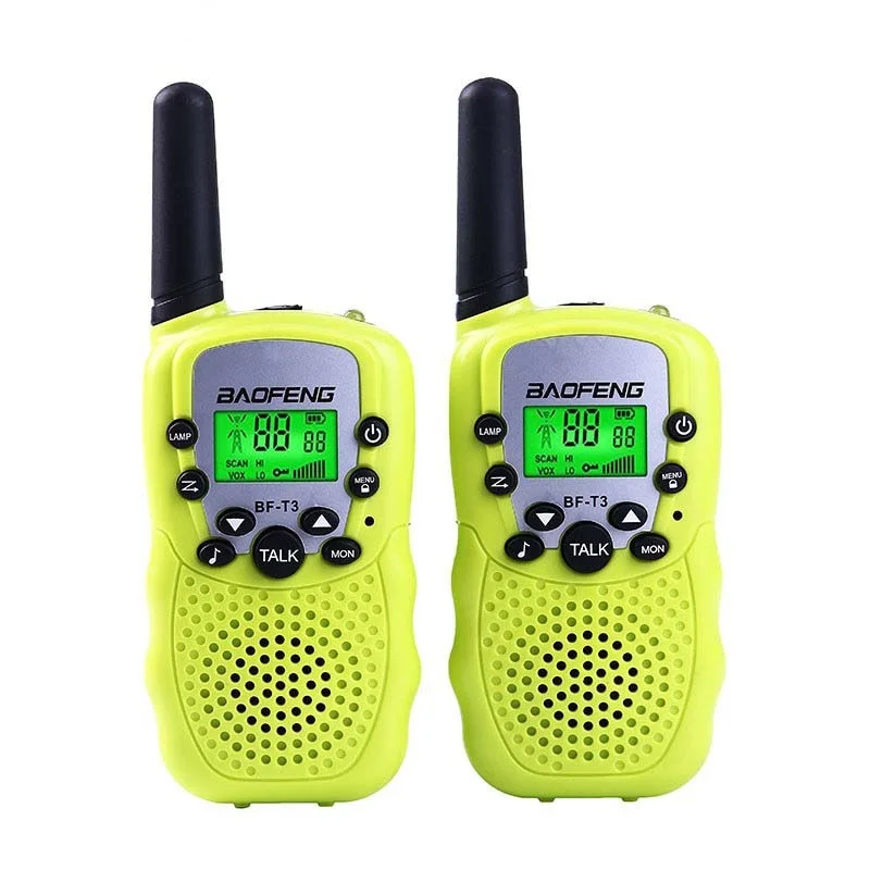 2 шт. Baofeng BF-T3 PMR446 Walkie Talkie лучший подарок для детей радио портативное T3 мини беспроводное двухстороннее радио детская игрушка Woki Toki - Цвет: GREEN