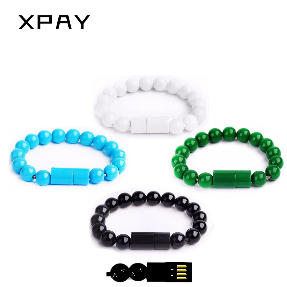 

XPAY Micro USB Data Sync Charging Cable Magnetic Bracelet Charging Line Charger Cord for IPhone Android 8pin Type C for Samsung