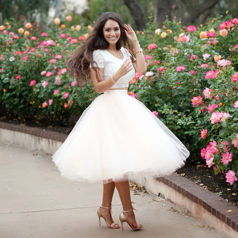 2 piece prom dresses short skirt