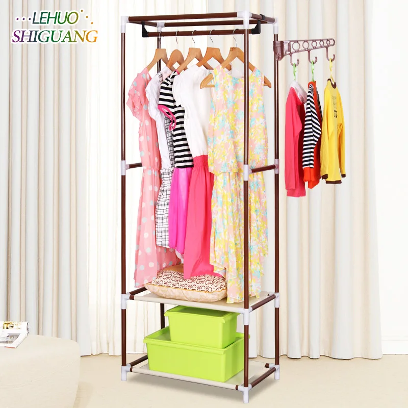 Us 32 55 12 Off Simple Coat Rack Multifunctional Floor Bedroom Hangers Creative Stylish Interior Hangers Occupy Small Space Furniture In Storage