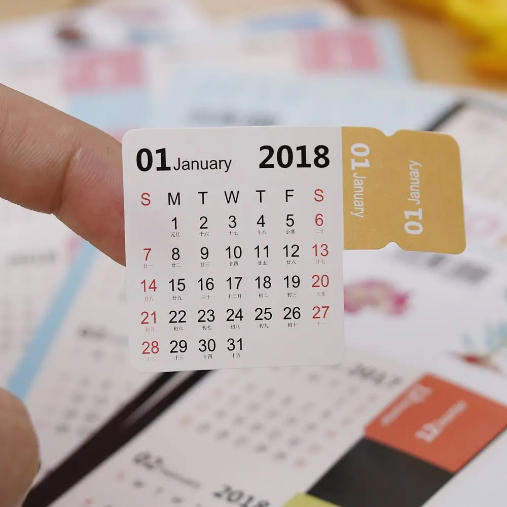 

2018 Calendar Stickers Notebook Monthly Category Planner Note Index Label Maker