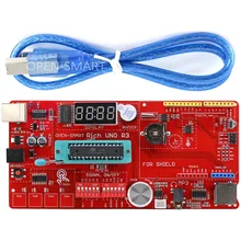 Богатый Многофункциональный UNO R3 Atmega328P макетная плата для Arduino UNO R3 с MP3/DS1307 RTC/температура/сенсорный модуль датчика