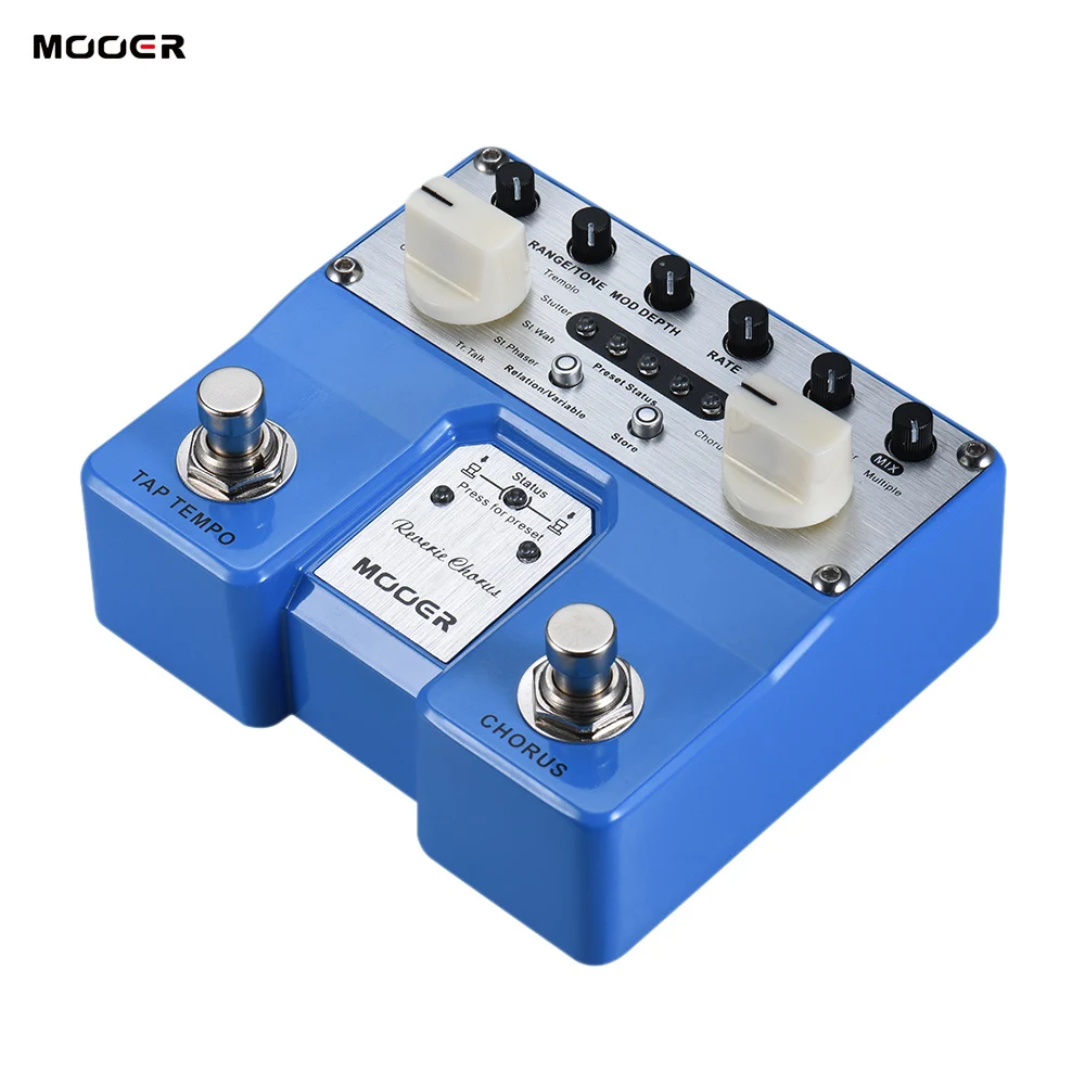 Mooer Reverie Chorus Twin Series Two-channel Stereo Digital Guitar Effect Pedal True Bypass With Free Connector | Спорт и