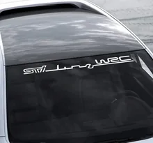 

High Quality Car Styling Stickers Waterproof Decal WRC Decoration for Honda BMW Mazda Subaru Universal Front Windshield