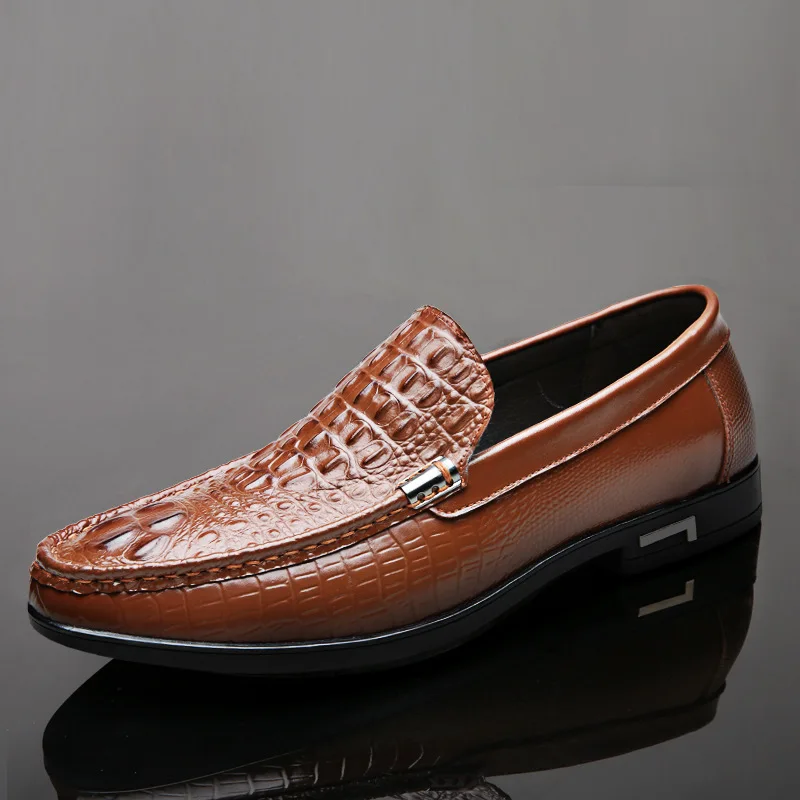 genuine leather men loafers