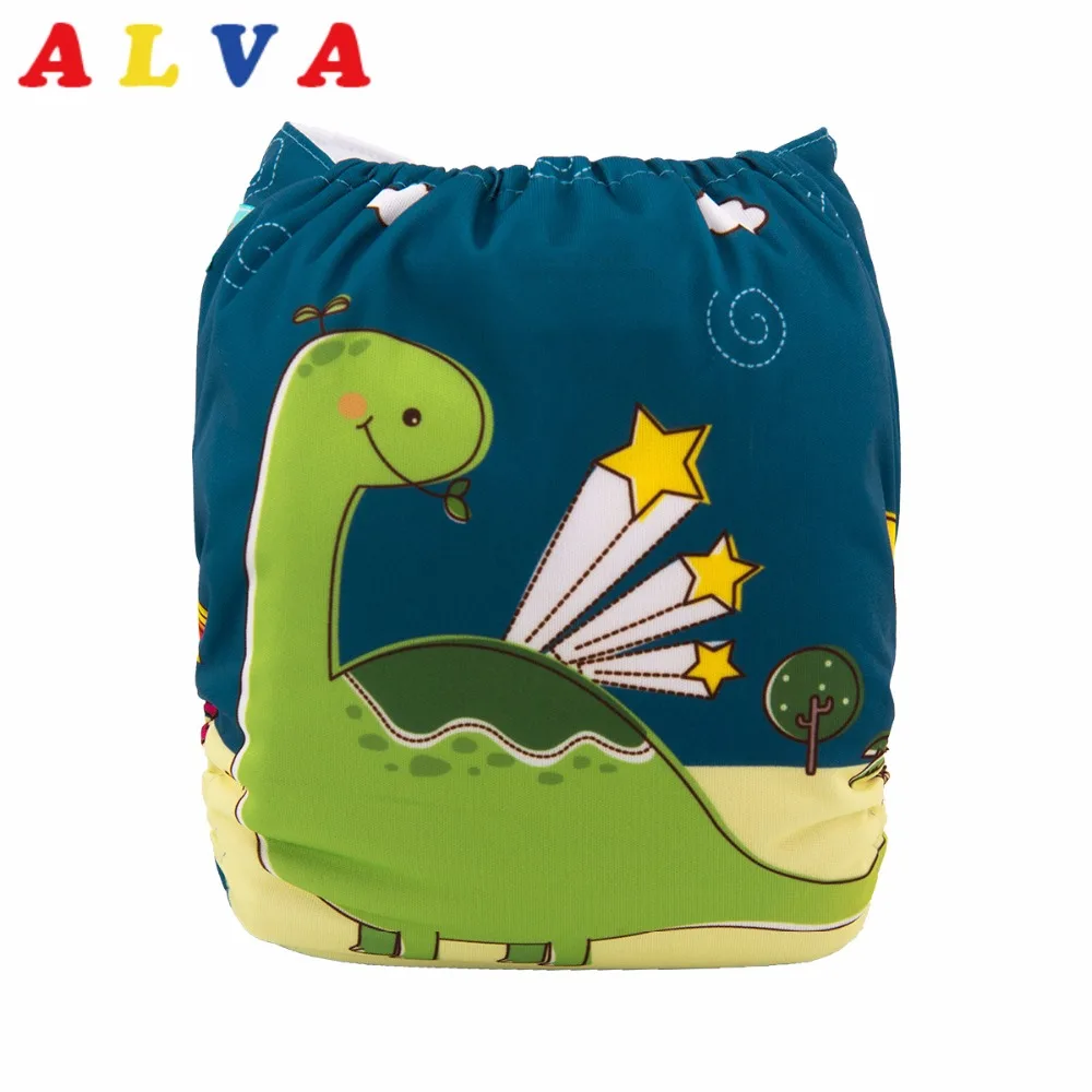 

2019 New! Alvababy Cloth Diaper Reusable Cloth Nappy Position Pocket Diaper with 1pc Microfiber Insert