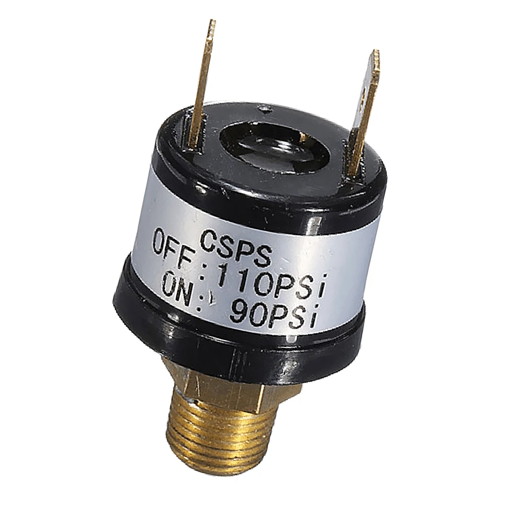 1 Pcs Horn Compressor Air Pressure Switch 12V 90-110 PSI For Air Horns Train Horns Air Suspension Compressors Etc