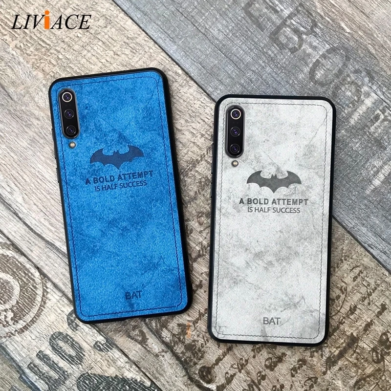 deer cloth texture phone case on for xiaomi mi 9 mi9 se bat retro tpu hard back cover coque fundas for xiaomi9 xiomi mi9 lite