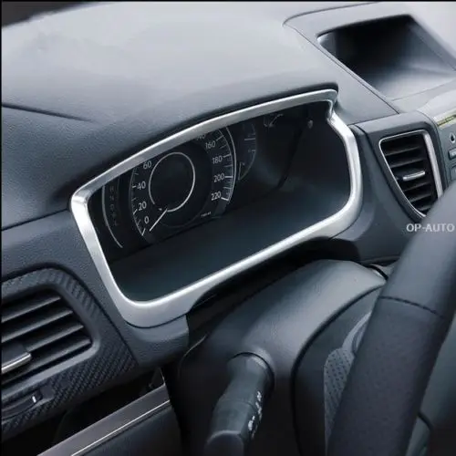 

for Honda CRV CR-V 2012 2013 2014 2015 2016 ABS Chrome Dashboard decorative frame cover Trim car styling