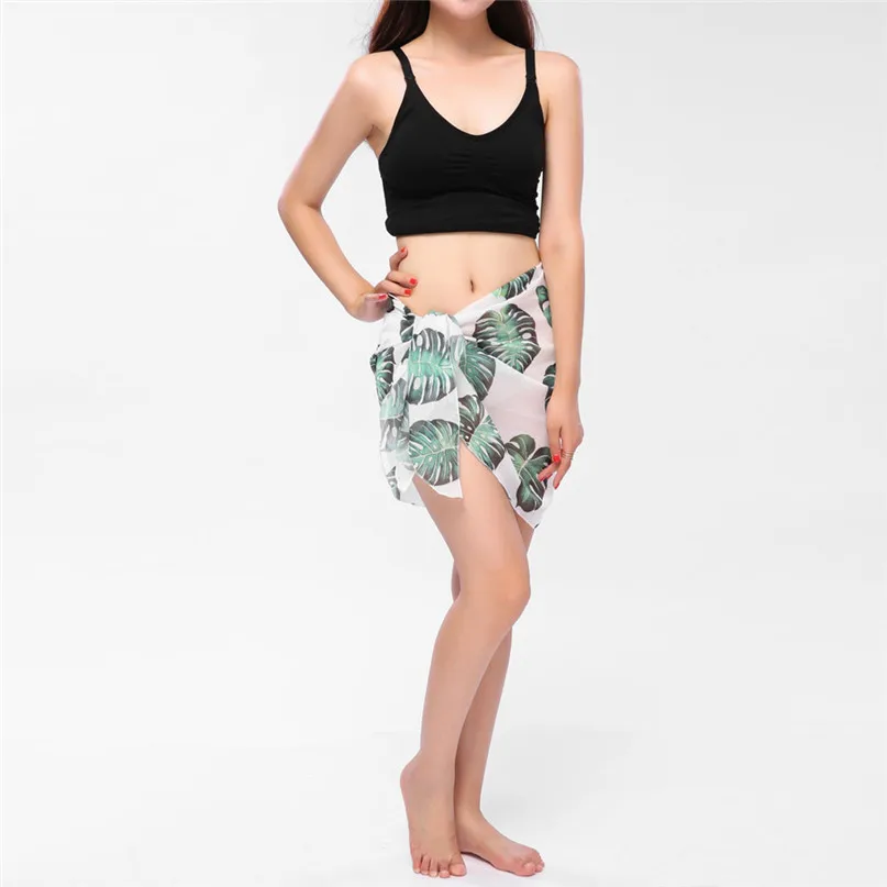 2018 Beach dress Women Beach Tunic Bikini Cover Up Sunscreen Shawl Silk Scarf beach pareo Swimwear Sexy skirt #3j03#F (32)