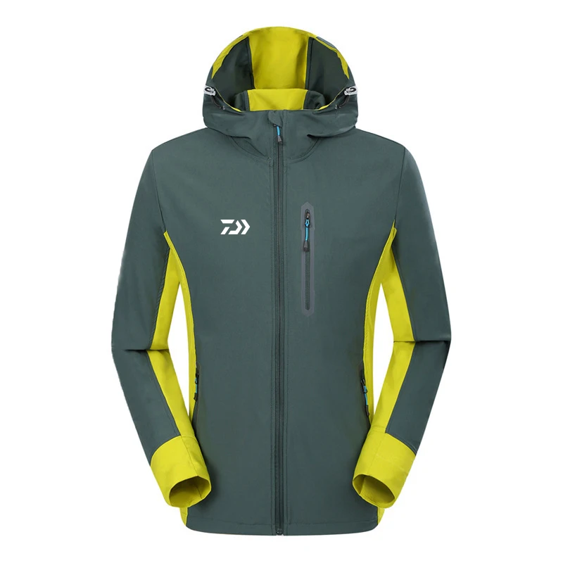 Дайв Рыбалка одежда для мужчин открытый спортивный Быстрый Сухой Водонепроницаемый альпинистские походные куртки для рыбалки с капюшоном рыболовная одежда