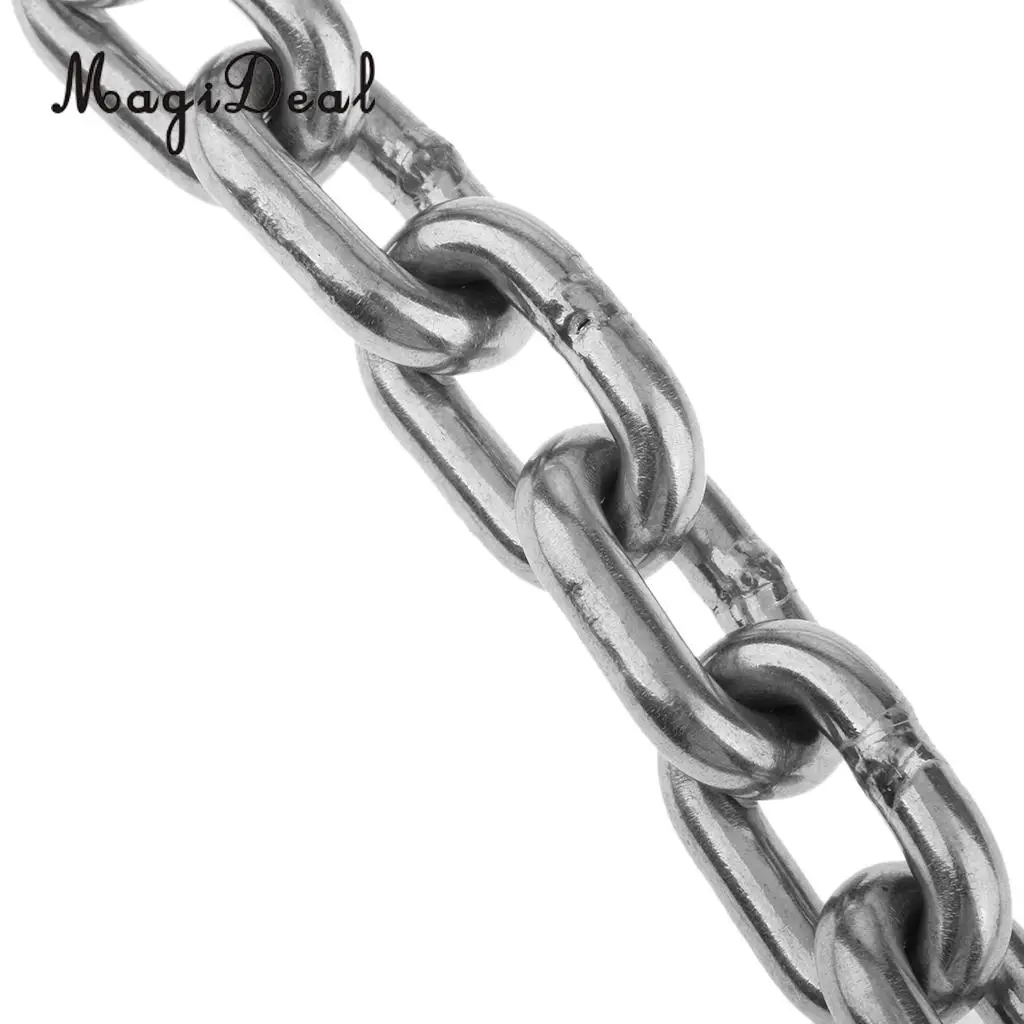 MagiDeal Reliable High Quality Stainless Steel 316 Anchor Chain by 950mm Long for Marine Boats 6MM Kayak Canoe Boating Dinghy