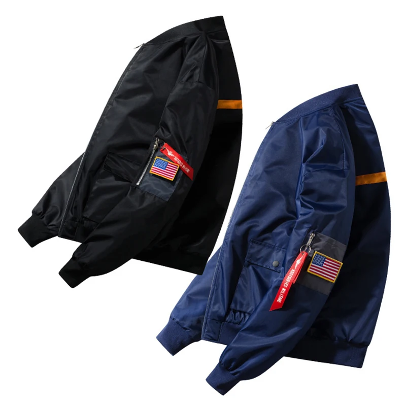 New  Men Bomber Jacket Casual Big Size Mens Jackets Coats Print Baseball Jacket Man Streetwear Plus Size