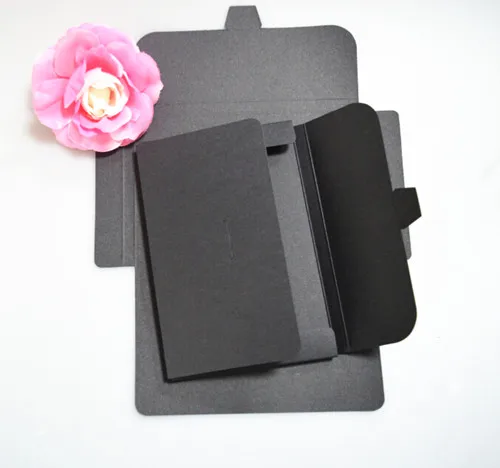 

4x6 inch Black/White Cardboard Photo Packaging Box Kraft Postcard Envelope Photo Package Case Boxes