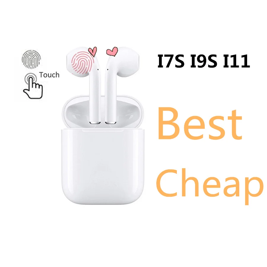 

Bluetooth Earphones i7s i9S i11 TWS Wireless Headset Headphones 5.0 Stereo Sports Earbuds with Mic charge box for Phone Andorid