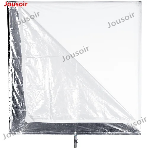

110cm 43in Scrim Large Silver Diffuser Reflector Collapsible Aluminum Alloy Frame with Angle Adjustment Handle CD50