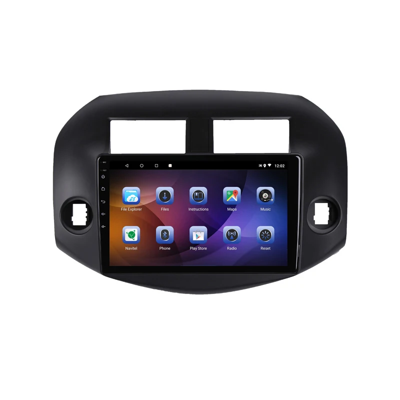 Cheap 10" 4G RAM 2.5D IPS 8 Core Android 9.1 Car DVD Multimedia Player GPS For Toyota RAV4 2007-2010 2011 2012 audio radio  navigation 1