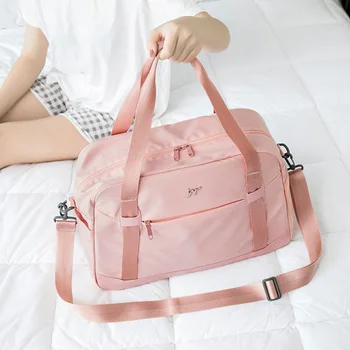 

Foldable Travel Bags Women Clothes Packing Cubes Organizer Luggage Trolley Duffle Independent Shoes Handbag Accessories Supplies