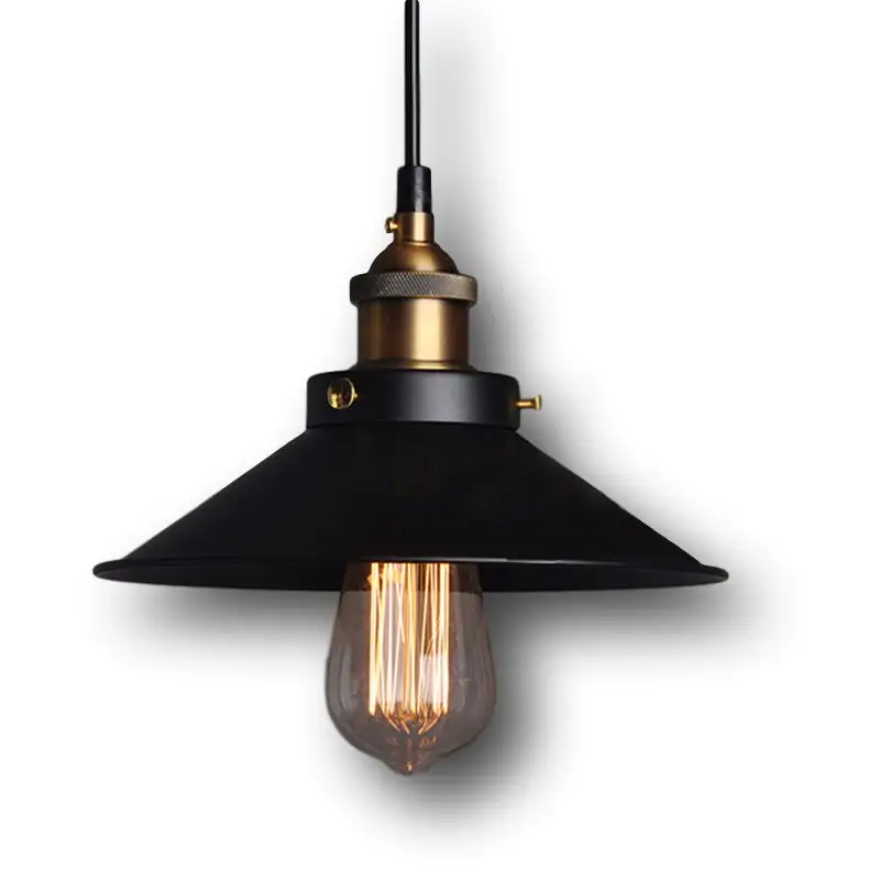 painted Iron Pendant Lighting Vintage Lamp Holder Incandescent Bulbs