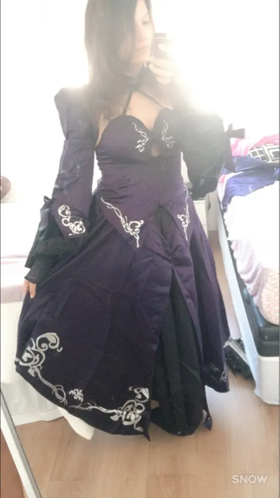 Anime cosplay Customized available Saber Costume Artoria Pendragon Anime Fate Stay Night UBW Fate Zero Sword Cosplay Black Dress (14)