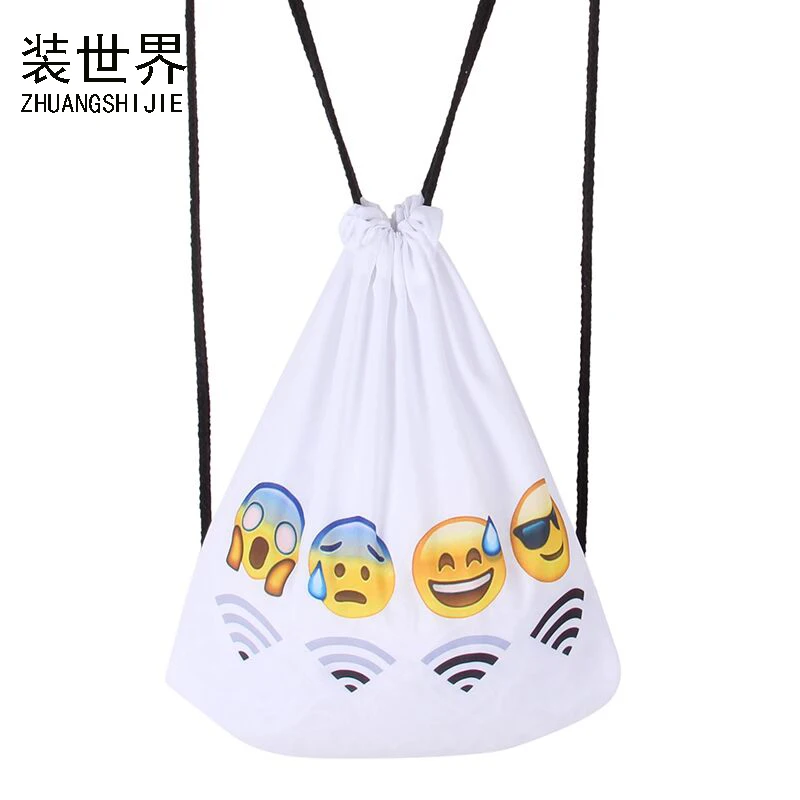 

Fashion 3D Printed emoji Pattern Girl'S Backpacks Women's Lady Bucket Shoulder Bag Drawstring Bag School Bag Christmas Bags
