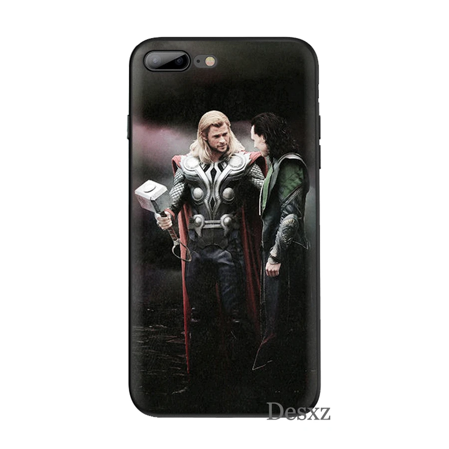 Силиконовый ТПУ чехол для телефона Loki Thor iPhone 11 Pro X XS Max XR 6 6s 7 8 Plus 5 5s SE защитный
